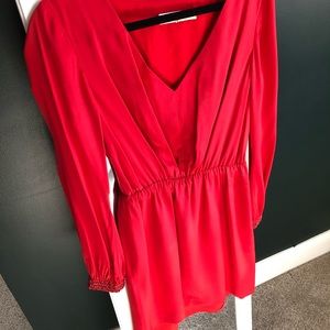 Trina Turk Red Silk Dress